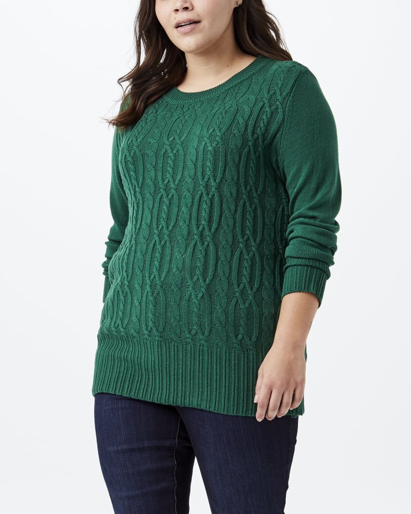 Front of plus size Tatum Pullover Sweater by Molly&Isadora | Dia&Co | dia_product_style_image_id:145029